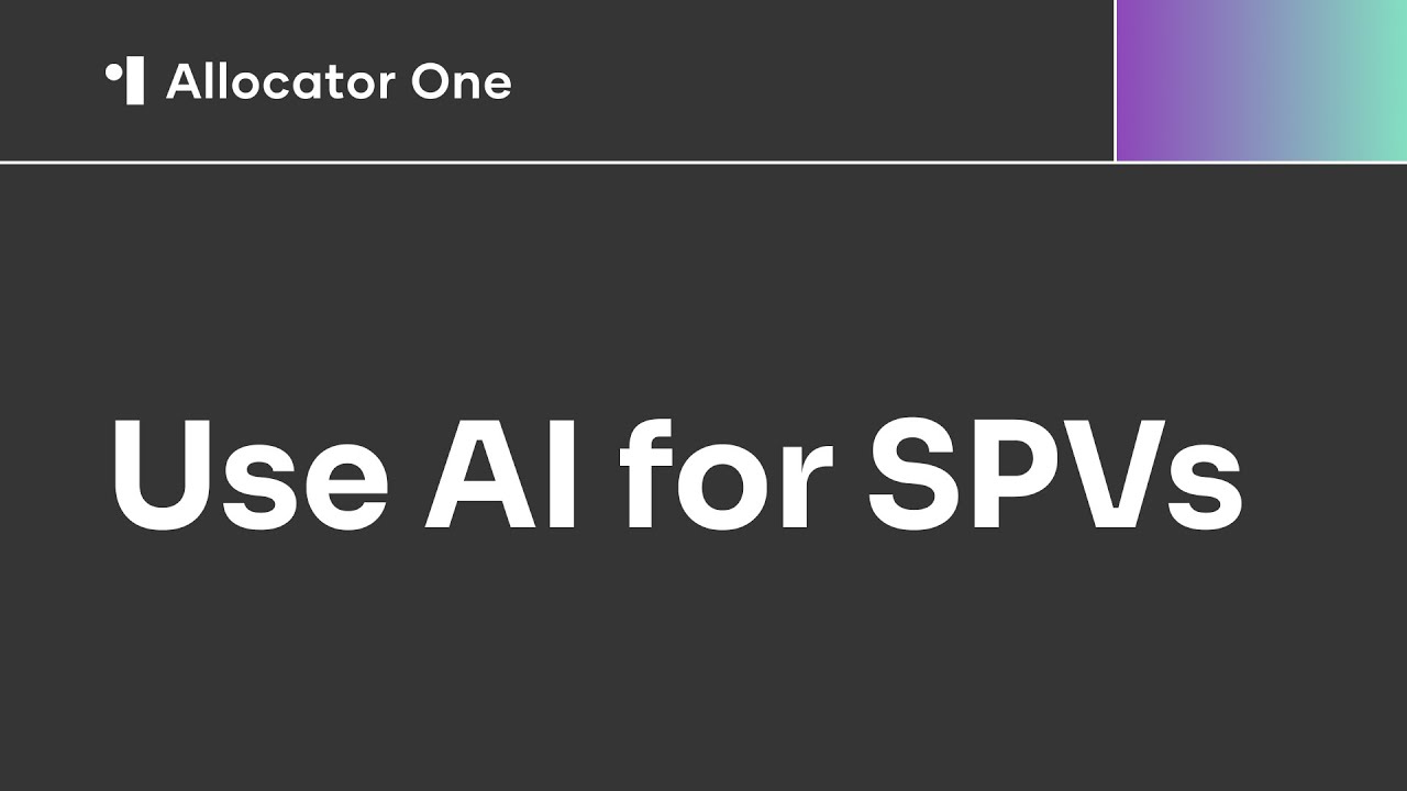 Use AI for SPVs